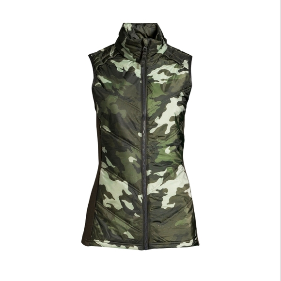 Avia Jackets & Blazers - Avia NWT Women's Sleeveless Quilted Green Camouflage Performance Vest 763